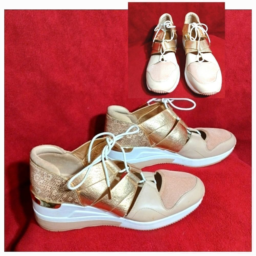 Michael Kors Beckett Rose/Gold Sneakers Size 10M